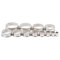 Ateco 5407 12-Piece Stainless Steel Round Fluted Cutter Set