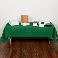 Creative Converting 710201B 54 inch x 108 inch Emerald Green Tissue / Poly Table Cover