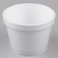 Dart 4J6 4 oz. White Customizable Foam Food Container - 1000/Case