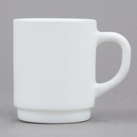 Arcoroc 36140 Opal Restaurant White Stacking Mug by Arc Cardinal - 36/Case