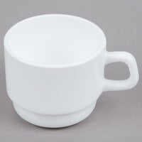 Arcoroc 14611 Opal Restaurant White 8 oz. Cup by Arc Cardinal - 36/Case