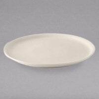 Tuxton BEA-1311 13 1/8 inch Eggshell China Pizza Plate - 6/Case