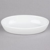 Tuxton BPK-240 24 oz. Porcelain White Oval China Baker - 12/Case