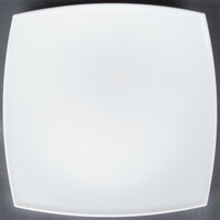 Arcoroc P3954 Opal Delice 10 1/2 inch Square White Plate by Arc Cardinal   - 12/Case