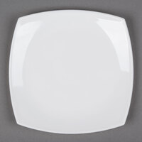 Arcoroc C9866 Opal Delice 7 1/4 inch Square White Salad / Dessert Plate by Arc Cardinal - 24/Case