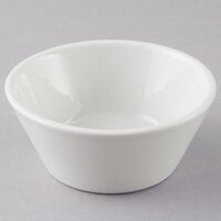 Tuxton BPB-130B 13 oz. Porcelain White Tapered China Soup Bowl - 12/Case