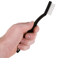 ACS B861 7 1/4 inch Scrubble Toothbrush Style Utility Brush with Nylon Bristles