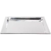 American Metalcraft HMSQ22 22 inch Square Hammered Stainless Steel Tray