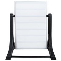 Aarco ROC-1 The Rocker Two Sided White Letterboard with Stand and Characters - 24" x 36"
