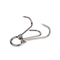 Town 248014 8" Stainless Steel Heavy Duty Roasting Hook for Smokehouses