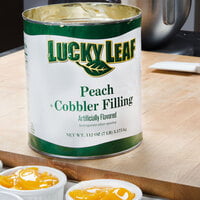 Lucky Leaf #10 Can Peach Cobbler Filling - 6/Case