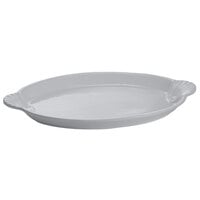 Tablecraft CW3030N 20 inch x 14 inch Natural Cast Aluminum Oval Shell Platter