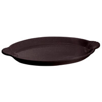 Tablecraft CW3030MIS 20 inch x 14 inch Midnight Speckle Cast Aluminum Oval Shell Platter