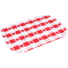 Red Gingham Round