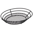 Clipper Mill by GET 4-84814 Qty,1 12.5 x 9.25 Stainless Steel Oval Basket with Raised Grid Base 