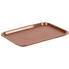 Choice 12 x 16 Red Plastic Fast Food Tray