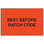 Red / Black "Best Before / Batch Code"