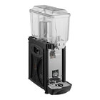 A single-bowl refrigerated beverage dispenser with a clear 3-gallon container and black base.