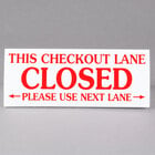 Lane Closed Signs