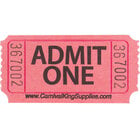 White Concert Tickets Carnival Tickets Admission Tickets Admit 1 Single Ticket Rolls 2000 Per Roll 