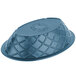 HS Inc. HS1048 9" x 5 1/2" x 2" Blueberry Polyethylene Oval Weave Basket - 24/Case Main Thumbnail 5