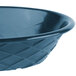 HS Inc. HS1048 9" x 5 1/2" x 2" Blueberry Polyethylene Oval Weave Basket - 24/Case Main Thumbnail 7