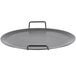 An American Metalcraft round wrought iron griddle with handles.