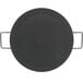 An American Metalcraft black round pan with two handles.