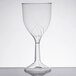 WNA Comet CWSWN6 6 oz. 1-Piece Clear Plastic Classicware Wine Glass - 10/Pack Main Thumbnail 1