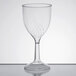 WNA Comet CWSWN6 6 oz. 1-Piece Clear Plastic Classicware Wine Glass - 10/Pack Main Thumbnail 2