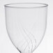 WNA Comet CWSWN6 6 oz. 1-Piece Clear Plastic Classicware Wine Glass - 10/Pack Main Thumbnail 3