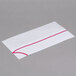 Royal Paper RPOS1A White Paper Overseas Cap with Red Stripe - 100/Box Main Thumbnail 4