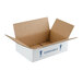 A white Polar Tech insulated shipping box with blue writing.