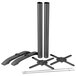 BFM Seating PHTB0022BLT Margate Outdoor / Indoor Bar Height Black End Table Base Set Main Thumbnail 2