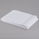 A folded white Oxford T200 Superblend XL flat sheet with stitched edges.