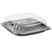Sabert C9612 UltraStack 12" Square Disposable Deli Platter / Catering Tray with High Dome Lid - 25/Case Main Thumbnail 3