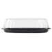 Sabert C9612 UltraStack 12" Square Disposable Deli Platter / Catering Tray with High Dome Lid - 25/Case Main Thumbnail 4