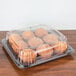Sabert C9612 UltraStack 12" Square Disposable Deli Platter / Catering Tray with High Dome Lid - 25/Case Main Thumbnail 1
