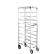 Winholt AL-1010 End Load Aluminum Platter Cart - Ten 10" Trays Main Thumbnail 2