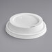 Choice White Hot Paper Cup Travel Lid for 10-24 oz. Standard Cups and 8 oz. Squat Cups - 1000/Case Main Thumbnail 3