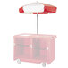 Cambro 14322 Red and White Replacement Umbrella for CVC55 Camcruiser Main Thumbnail 2