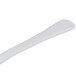 A white Tablecraft long ladle with a black handle.