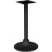 A BFM Seating black metal bar height table base.