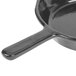A black cast aluminum Tablecraft fry pan with a handle.