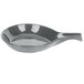 A black and gray Tablecraft granite fry pan server with an open handle.