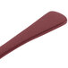 A maroon speckled Tablecraft long ladle with a handle.