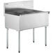 Steelton 36" 16-Gauge Stainless Steel Three Compartment Commercial Utility Sink - 12" x 21" x 14" Bowls Main Thumbnail 2