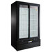 Beverage-Air LV38HC-1-B LumaVue 43" Black Refrigerated Glass Door Merchandiser with LED Lighting Main Thumbnail 2