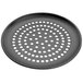 American Metalcraft SPHCCTP19 19" Super Perforated Hard Coat Anodized Aluminum Coupe Pizza Pan Main Thumbnail 1