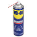 A yellow and blue spray can of WD-40 Industrial Lubricant.